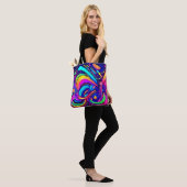 Kosmisch Canvas: Een Universum van Kleur Tote Bag (Op model)