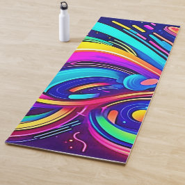 Kosmisch Canvas: Een Universum van Kleur Yogamat