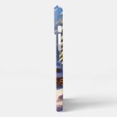 Kosmisch comfort: Ultra Cosy Winter Forest Kerstmi iPhone Hoesje (Linkerkant)