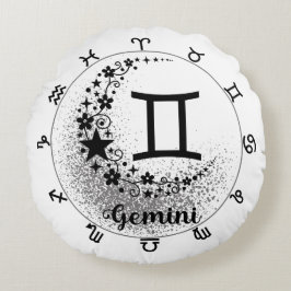 Kosmisch comfortkussen: omarm je innerlijke Tweeli Rond Kussen