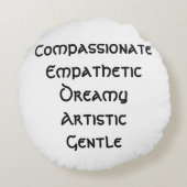 Kosmisch comfortkussen: omarm je innerlijke vissen rond kussen (Achterkant)