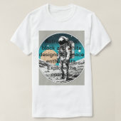 Kosmisch contrast: zwart-witcreaties t-shirt (Design voorkant)