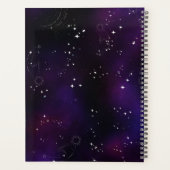  Kosmisch Deep Purple Buitenruimte Melkwegstelsel Planner (Achterkant)