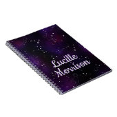 Kosmisch Deep Purple Buitenruimte Stelsel Notitieboek (Rechterzijde)