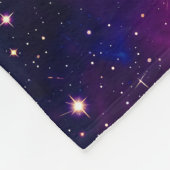 Kosmisch dier roze kat katachtige moderne stijl fleece deken (Hoek)