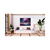 Kosmisch Dreamscape met Vurige Planeet Foto Afdruk