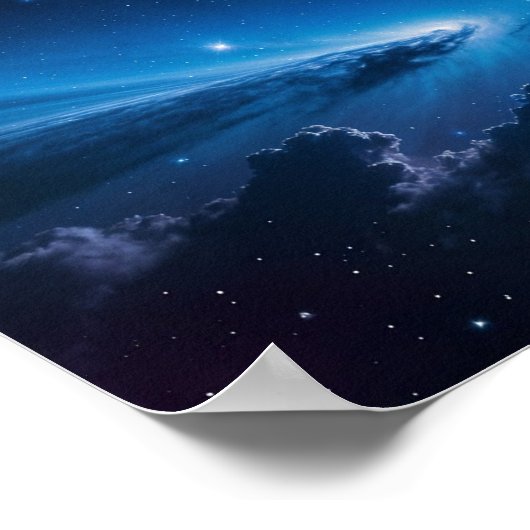 Kosmisch Dreamscape: sterren en nevels Poster (Hoek)