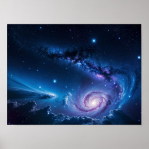 Kosmisch Dreamscape: sterren en nevels Poster