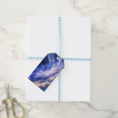 Kosmisch Dreamscape: wervelende nevel en Sterrenna Cadeaulabel (Met Touw)