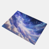 Kosmisch Dreamscape: wervelende nevel en Sterrenna Deurmat (Schuin)