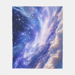 Kosmisch Dreamscape: wervelende nevel en Sterrenna Fleece Deken