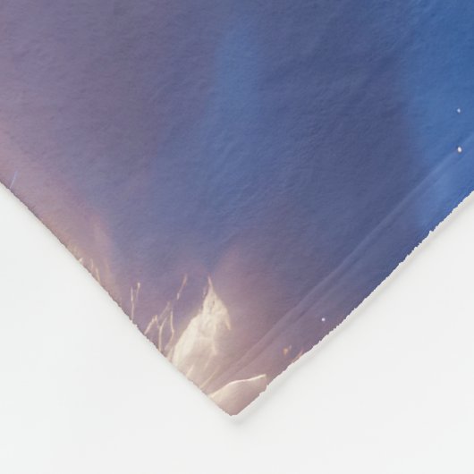 Kosmisch Dreamscape: wervelende nevel en Sterrenna Fleece Deken (Hoek)