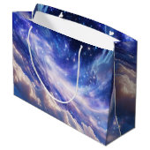 Kosmisch Dreamscape: wervelende nevel en Sterrenna Groot Cadeauzakje (Achterkant Gekanteld)