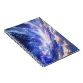 Kosmisch Dreamscape: wervelende nevel en Sterrenna Notitieboek (Rechterzijde)