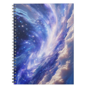 Kosmisch Dreamscape: wervelende nevel en Sterrenna Notitieboek