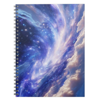 Kosmisch Dreamscape: wervelende nevel en Sterrenna Notitieboek