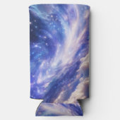 Kosmisch Dreamscape: wervelende nevel en Sterrenna Seltzer Blikjeskoeler (Achterkant)