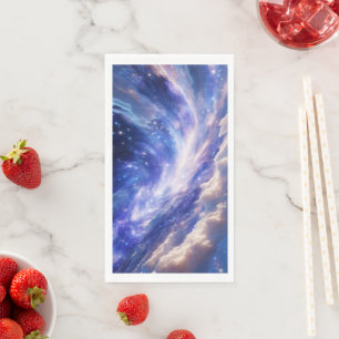 Kosmisch Dreamscape: wervelende nevel en Sterrenna Servet