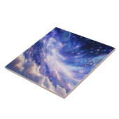 Kosmisch Dreamscape: wervelende nevel en Sterrenna Tegeltje (Zijkant)