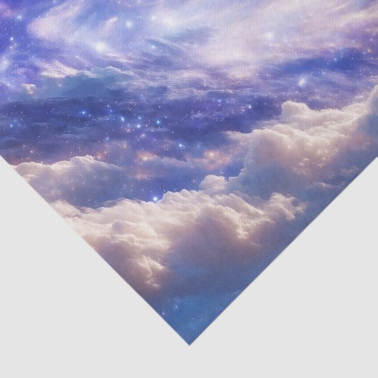Kosmisch Dreamscape: wervelende nevel en Sterrenna Tissuepapier (Detail)