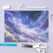 Kosmisch Dreamscape: wervelende nevel en Sterrenna Tissuepapier (Craft)