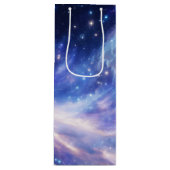 Kosmisch Dreamscape: wervelende nevel en Sterrenna Wijn Cadeautas (Voorkant)