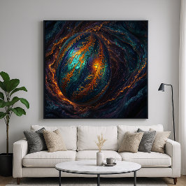 Kosmisch Ei - Abstract Mystiek Design Poster
