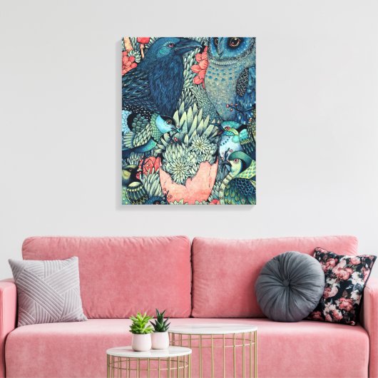 kosmisch ei canvas afdruk (Insitu (Woonkamer))