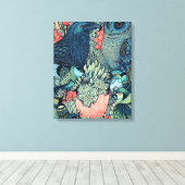 kosmisch ei canvas afdruk (Insitu (Houten vloer))