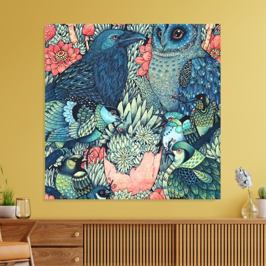 kosmisch ei canvas afdruk (Insitu (Woonkamer))