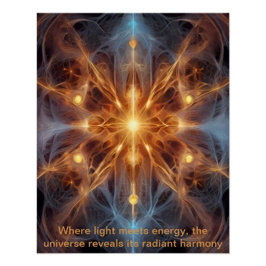 kosmisch energiekruis perfect poster (Voorkant)