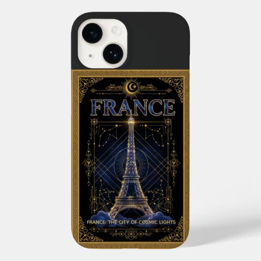 Kosmisch Frankrijk Eiffeltoren Hemelse Kunst Case-Mate iPhone Case (Achterkant)