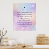 Kosmisch Gebed Poster Wandkunst (Keuken)