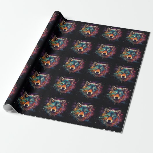 kosmisch gehuil cadeaupapier (Uitgerold)