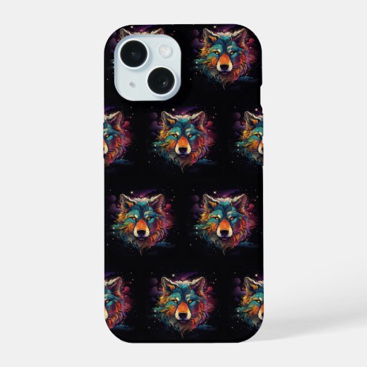 kosmisch gehuil iPhone 15 case (Achterkant)