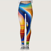 Kosmisch geïnspireerde Leggings (Voorkant)