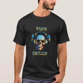 Kosmisch geluid Funky Skull Hoofdtelefoon T-shirt