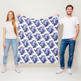 Kosmisch Glitter Vlinders Patroon Fleece Deken