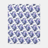 Kosmisch Glitter Vlinders Patroon Fleece Deken (Voorkant)