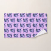 Kosmisch Glitter Vlinders Patroon Roze Bad Handdoek (Handdoek)