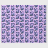 Kosmisch Glitter Vlinders Patroon Roze Cadeaupapier (Vlak)