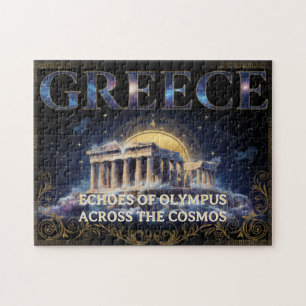 Kosmisch Griekenland Oude Tempel Hemelse Kunst Legpuzzel
