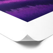 Kosmisch groen sterrenstelsel boven het Paarse ber Poster (Hoek)