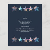 Kosmisch hemelstelsel Sterrennacht marineblauw (Achterkant)