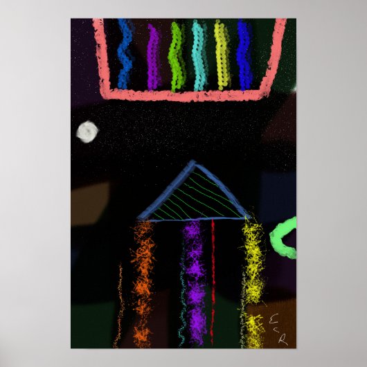Kosmisch Huishouden Poster (Voorkant)