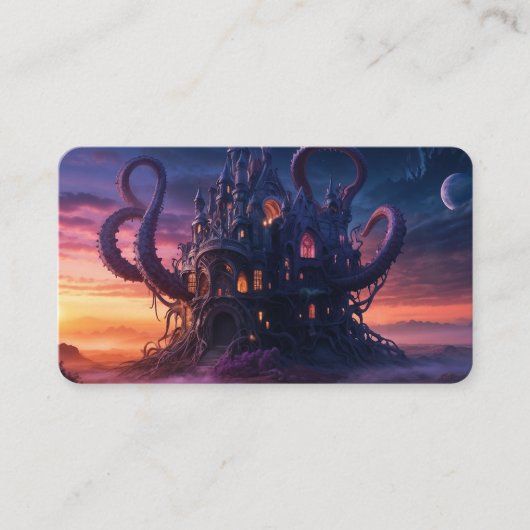 Kosmisch kasteel uit Eons Long Past Bladwijzer Visitekaartje (Voorkant)