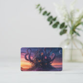 Kosmisch kasteel uit Eons Long Past Bladwijzer Visitekaartje (Staand voorkant)