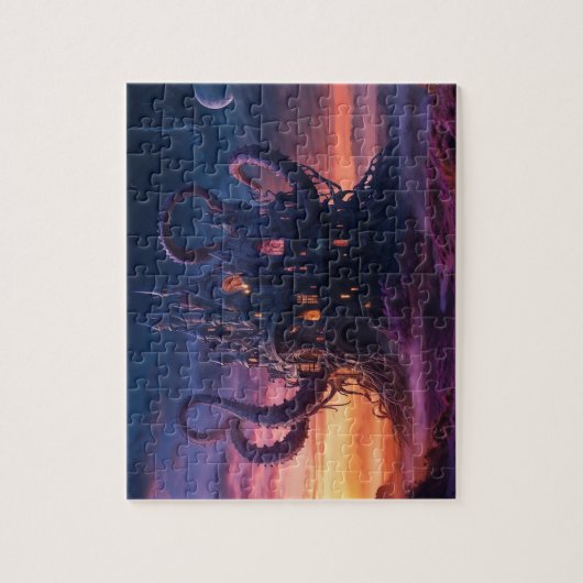 Kosmisch kasteel uit Eons Long Past Legpuzzel (Verticaal)