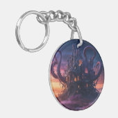 Kosmisch kasteel uit Eons Long Past Sleutelhanger (Voorkant Links)