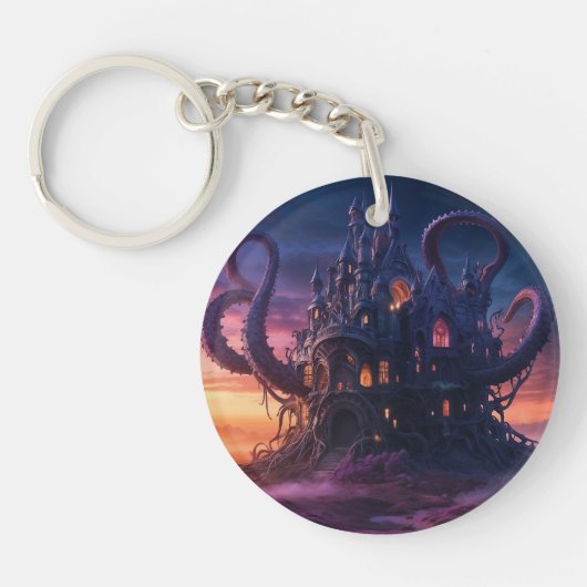 Kosmisch kasteel uit Eons Long Past Sleutelhanger (Voorkant)